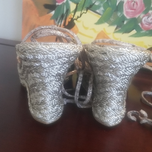 Stuart Weitzman animal print wedge sandals - Picture 6 of 7